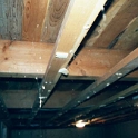 USA ID Boise 7011WAshland LL TVRoom 2001APR07 004  Genuine 10 x 4 inch beams form the skeleton for the house. You're lucky to get actual 2x4 these days. : 2001, 7011 West Ashland, Americas, April, Boise, Idaho, North America, TV Room, USA